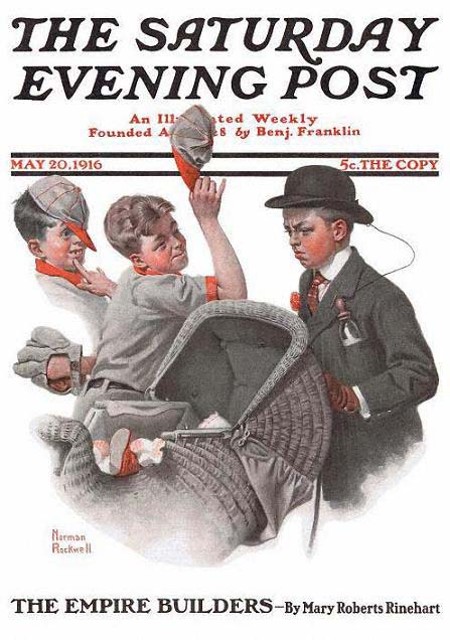 Norman Rockwell's first Saturday Evening Post - Park West Gallery