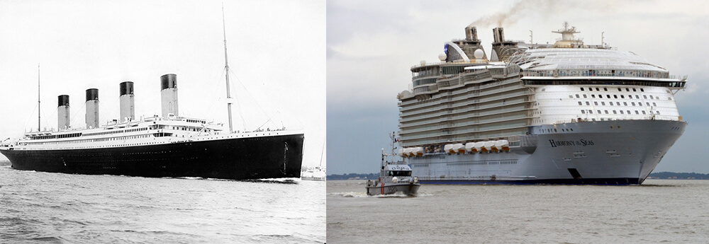 Giants of the Sea: How Modern Cruise Ships Size Up to the Titanic