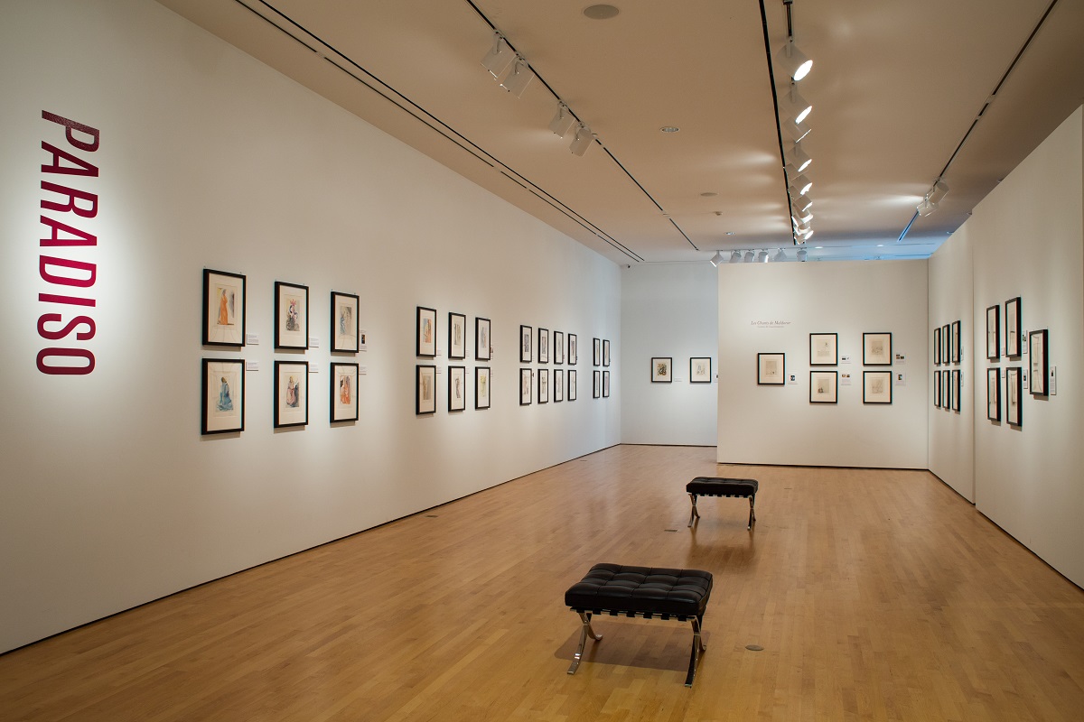 One of the galleries featuring “Salvador Dalí’s Stairway to Heaven" at Louisiana's Hilliard University Art Museum.