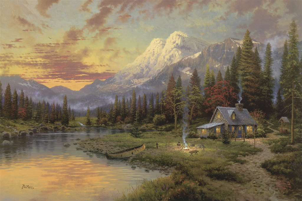 Thomas Kinkade - The "Painter Of Light" At Park West Gallery